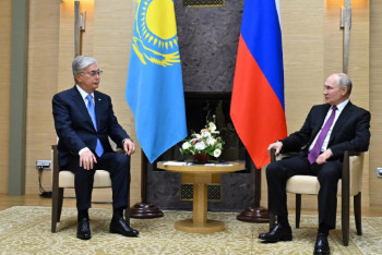 Фотография к новости: Мемлекет басшысы Ресей Президенті Владимир Путинмен кездесті