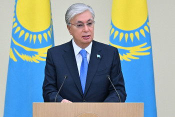 Фотография к новости: Мемлекет басшысы Ресей газын Қазақстан аумағы арқылы Өзбекстанға тасымалдау жобасын іске қосу рәсіміне қатысты