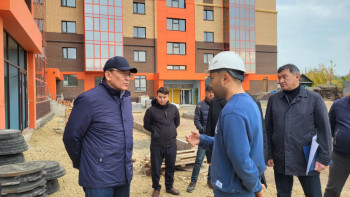 Фотография к новости: СҚО әкімі облыс орталығындағы құрылысты тағы бір мәрте тексерді