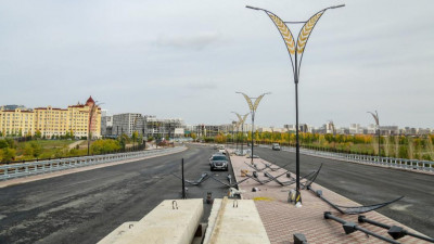 Астана: Тәуелсіздік даңғылында көпір үстіндегі қозғалыс қазан айының соңында ашылады