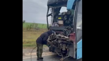 Фотография к новости: Қостанайда автобус пен жүк көлігі жол апатына ұшырады
