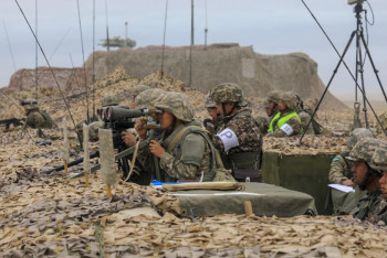 Фотография к новости: Құрлық әскерлерінде тактикалық оқу-жаттығулар өткізілді
