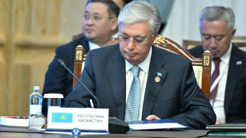 Фотография к новости: Тоқаев ТМД-ға мүше мемлекеттер басшылары кеңесінің кеңейтілген құрамдағы отырысына қатысты