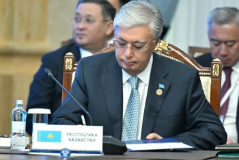 Фотография к новости: Тоқаев ТМД-ға мүше мемлекеттер басшылары кеңесінің кеңейтілген құрамдағы отырысына қатысты