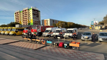 Фотография к новости: Ұлытау облысы ТЖД-не жаңа құтқару техникасы берілді