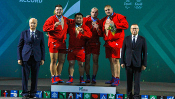 Фотография к новости: Тұңғыш чемпион! Самбошылар алғашқы жарыс күні 5 медаль жеңіп алды