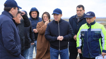 Фотография к новости: Көлік министрі Ақтөбедегі автожолдардың жай-күйін тексерді