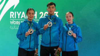 Фотография к новости: Қазақстандық каратэшілер жауынгерлік өнер ойындарында үш медальге қол жеткізді