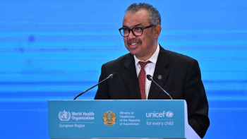 Фотография к новости: «Құрметті Тоқаев құда, Ғиният құдағи». ДДҰ басшысы Астанадағы жиында сөз сөйледі