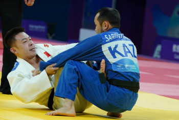 Фотография к новости: Азиада-2023: Парадзюдошы қола жүлде жеңіп алды