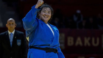 Фотография к новости: Дзюдошы Кәмила Берліқаш Grand Slam турнирінің күміс жүлдегері атанды