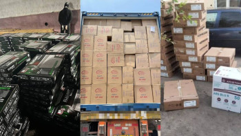 Фотография к новости: Көлік полицейлері жүк вагондарынан тұрмыстық техника ұрлаған бір топ адамды ұстады