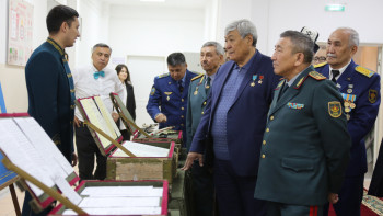 Фотография к новости: Елорданың № 1 мектеп-лицейіне Талғат Бигелдиновтың есімі берілді