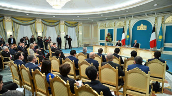 Фотография к новости: Макронның Қазақстанға сапары. Бүгінгі сапардың мән-маңызы айрықша – Тоқаев