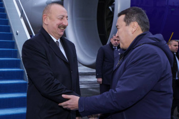 Фотография к новости: Астанаға Әзербайжан Президенті келді