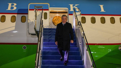 Өзбекстан басшысы Мирзиеев Астанаға келді