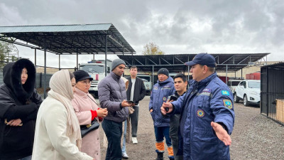 Журналистер Алматы облысы ТЖ департаментінің жедел құтқару жасағымен танысты
