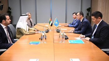 Фотография к новости: Әшімбаев БАӘ-нің Толеранттылық және қатар өмір сүру министрімен кездесті