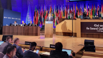 Фотография к новости: Ерлан Қарин ЮНЕСКО-ның Бас конференциясында сөз сөйледі