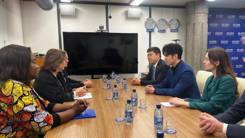 Фотография к новости: Димаш Құдайберген Женевада маңызды кездесулер өткізді