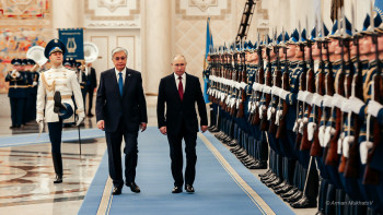 Фотография к новости: Ресей президенті Ақордаға келді