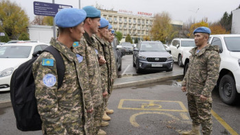 Фотография к новости: Қазақстандық бітімгерлер Ливан Республикасына аттанды