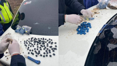 Теміртаулық полицейлер есірткі сатушыдан 300 орам синтетикалық есірткі тәркіледі