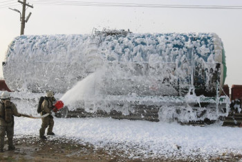Фотография к новости: Атырау теміржол вокзалында оқу-жаттығу өткізілді