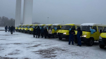 Фотография к новости: Оралда жедел жәрдемге жаңа көліктер берілді