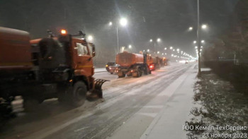 Фотография к новости: Астанада қар жауды. Коммуналдық қызмет күшейтілген режимде жұмыс істеп жатыр