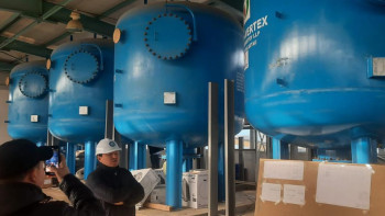 Фотография к новости: Ақтауда «Каспий» су тұшыту зауытының құрылысы 2024 жылы аяқталады