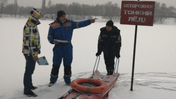 Фотография к новости: ТЖМ ескертеді: жұқа мұз қауіпті