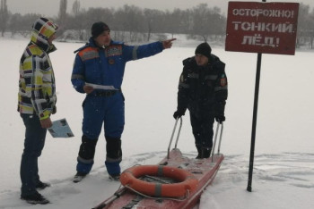 Фотография к новости: ТЖМ ескертеді: жұқа мұз қауіпті
