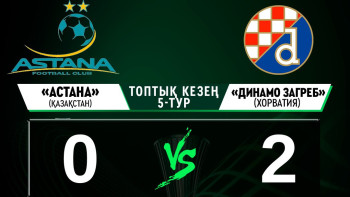 Фотография к новости: «Астана» өз алаңында загребтік «Динамоға» есе жіберді