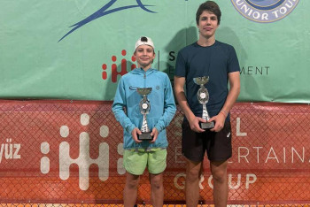 Фотография к новости: Қазақстандық жас теннисшілер Түркияда топ жарды