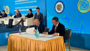 Фотография к новости: Әбдіров 3 елдің ОСК төрағаларымен меморандумға қол қойды