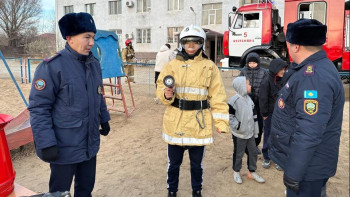 Фотография к новости: Қызылорда облысында өрт-тактикалық оқу-жаттығу өтті