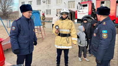 Қызылорда облысында өрт-тактикалық оқу-жаттығу өтті