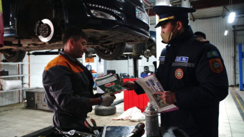 Фотография к новости: Көлік өртінің алдын алу: Астана құтқарушылары кеңес берді