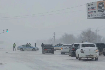 Фотография к новости: Түркістанда облыстық маңызы бар жолдар жабылды
