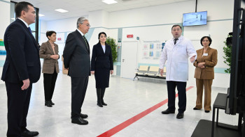 Фотография к новости: Тоқаев елордадағы жаңа емханаға барды