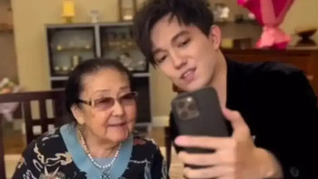 Фотография к новости: Димаш Құдайберген Бибігүл Төлегенованы туған күнімен құттықтады