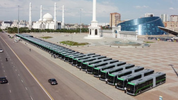 Фотография к новости: Биыл еліміздің автопаркі 1235 жаңа автобуспен толықтырылды