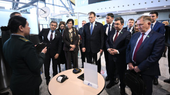 Фотография к новости: Сенаторлар Астана қаласындағы халықаралық әуежайда болды