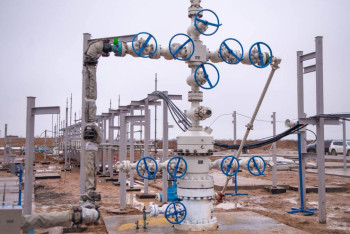 Фотография к новости: Қазақстанда «Рожковское» кен орнында газ өндіру басталды