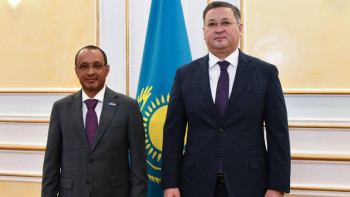 Фотография к новости: ҚР Сыртқы істер министрі БАӘ Елшісін қабылдады