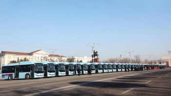 Фотография к новости: Таразда 35 жаңа автобус пайдалануға берілді