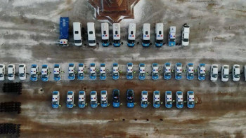 Фотография к новости: Ақмола полицейлері жаңа қызметтік автокөліктер алды