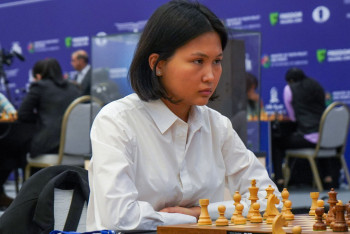 Фотография к новости: Асаубаева шахматтан әлем чемпионатында 3 жеңіске жетті