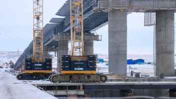 Фотография к новости: Технологиялық көпір Бұқтырма су қоймасының екі жағалауын байланыстырды – ШҚО